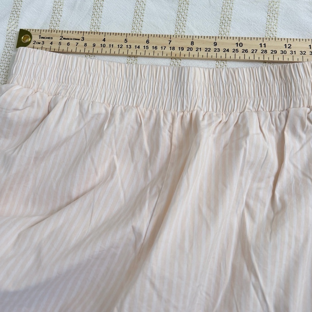 Express High Waisted Poplin Striped Pull On Wide Leg Pant | Size Small - Picture 13 of 13